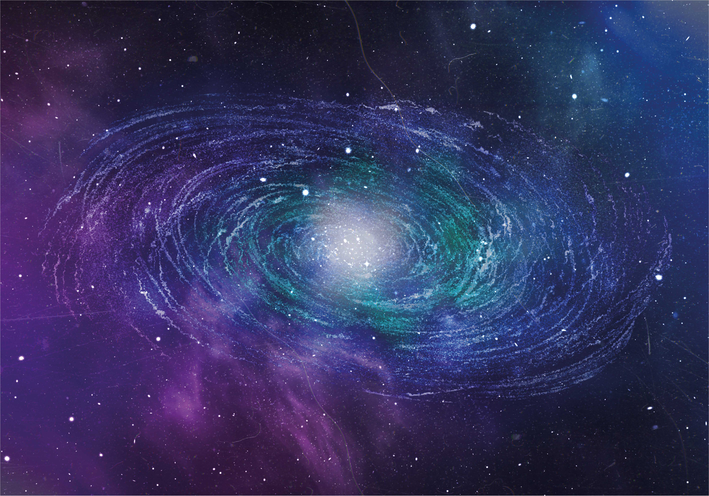 Galactic Swirl Pattern star vinyl carpet - TenStickers