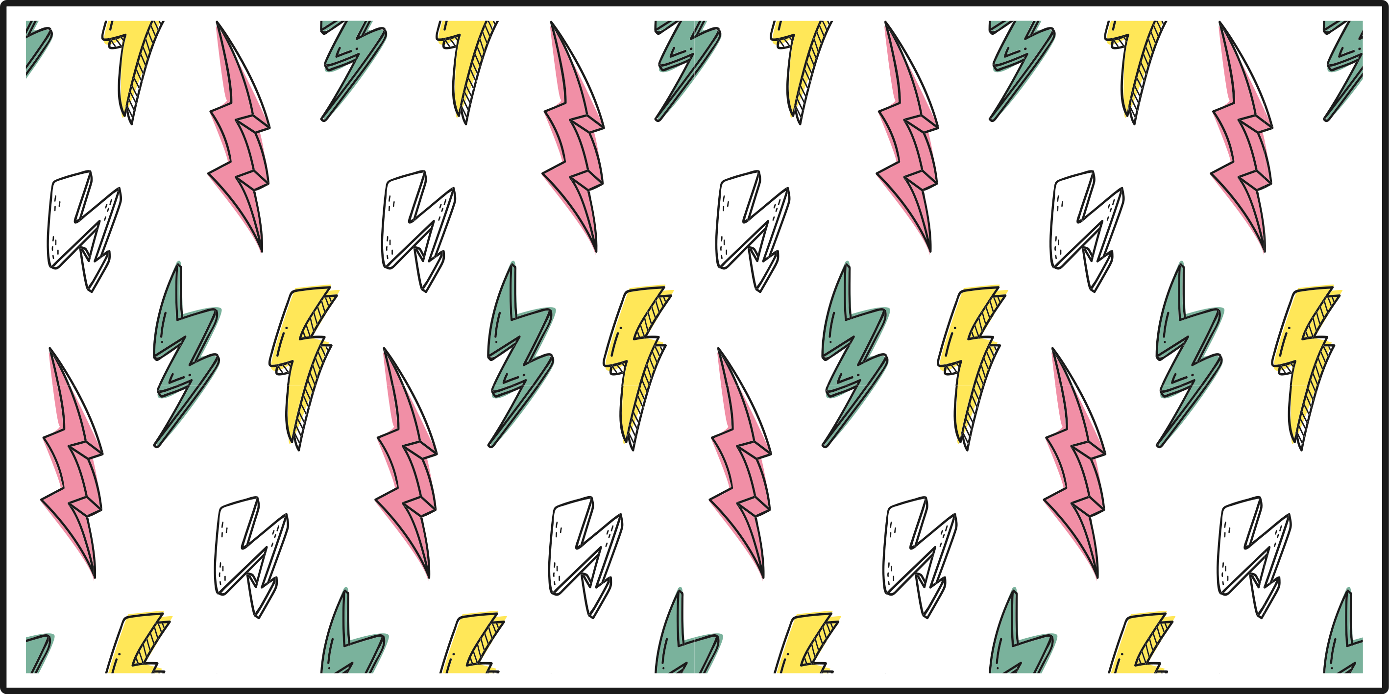 Lightning bolt pattern game vinyl carpet - TenStickers