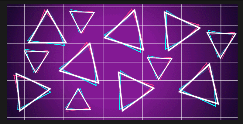 Vibrant Triangle Pattern geometric vinyl carpet - TenStickers