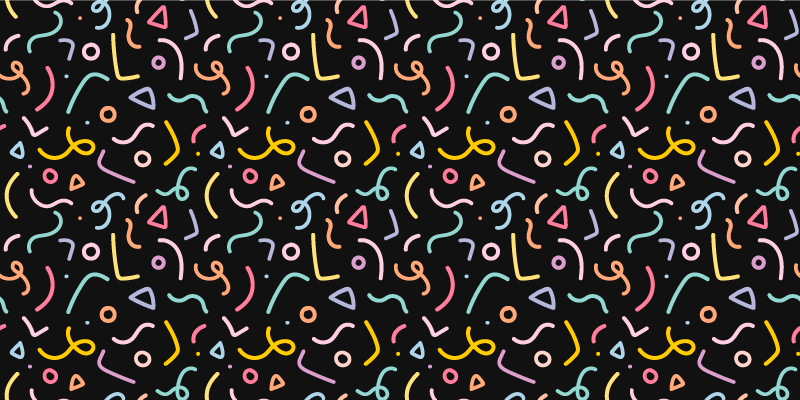 Colorful Abstract Swirls geometric vinyl carpet - TenStickers