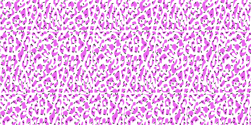 Fuchsia leopard pattern animal print vinyl carpet - TenStickers