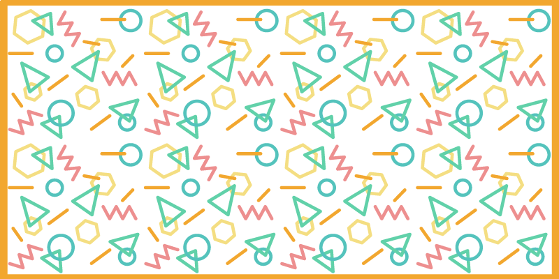 Colorful Shape Patterns kids vinyl carpet - TenStickers