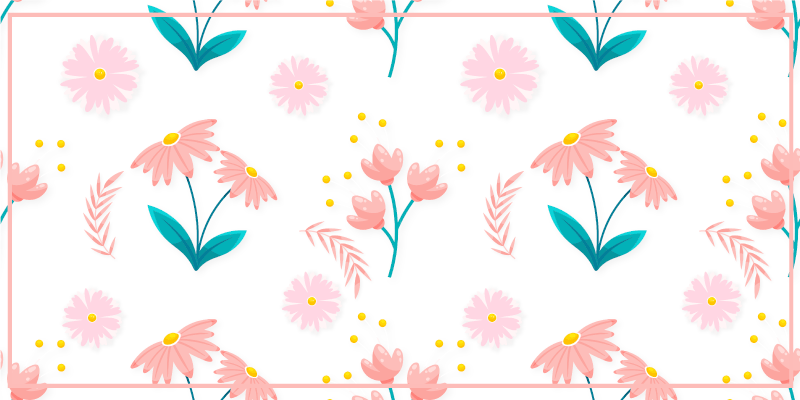 Floral spring bloom floral vinyl carpet - TenStickers