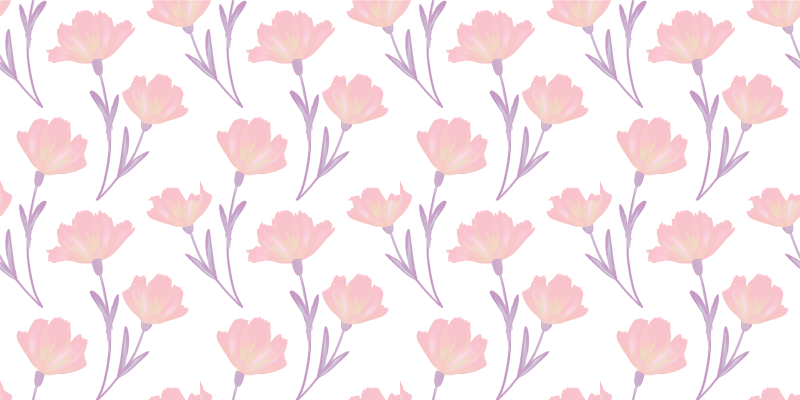 Soft floral patterns floral vinyl carpet - TenStickers