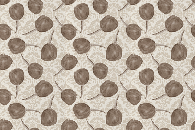 Gentle Botanical Motif floral vinyl carpet - TenStickers