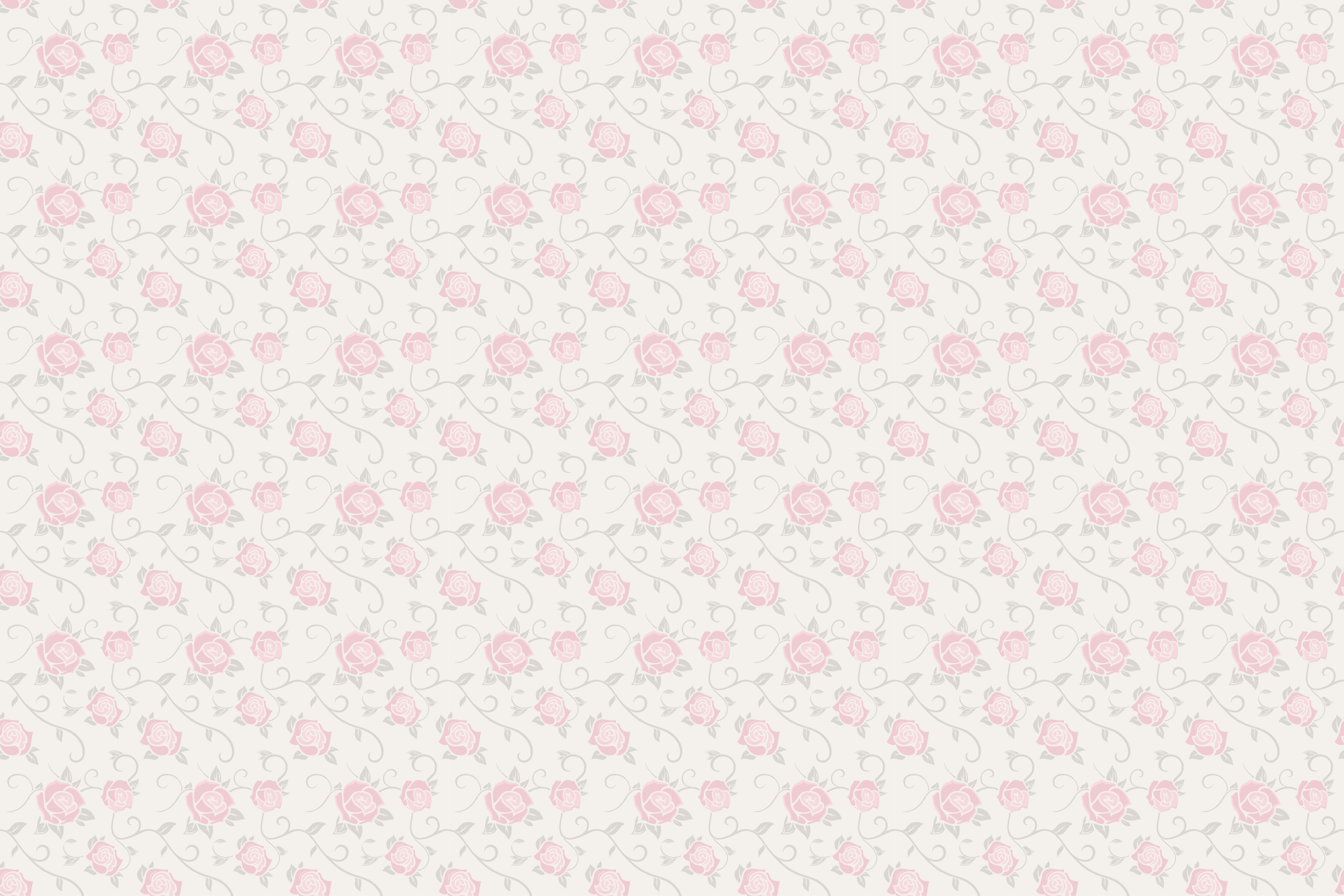 Delicate Rose Pattern floral vinyl carpet - TenStickers
