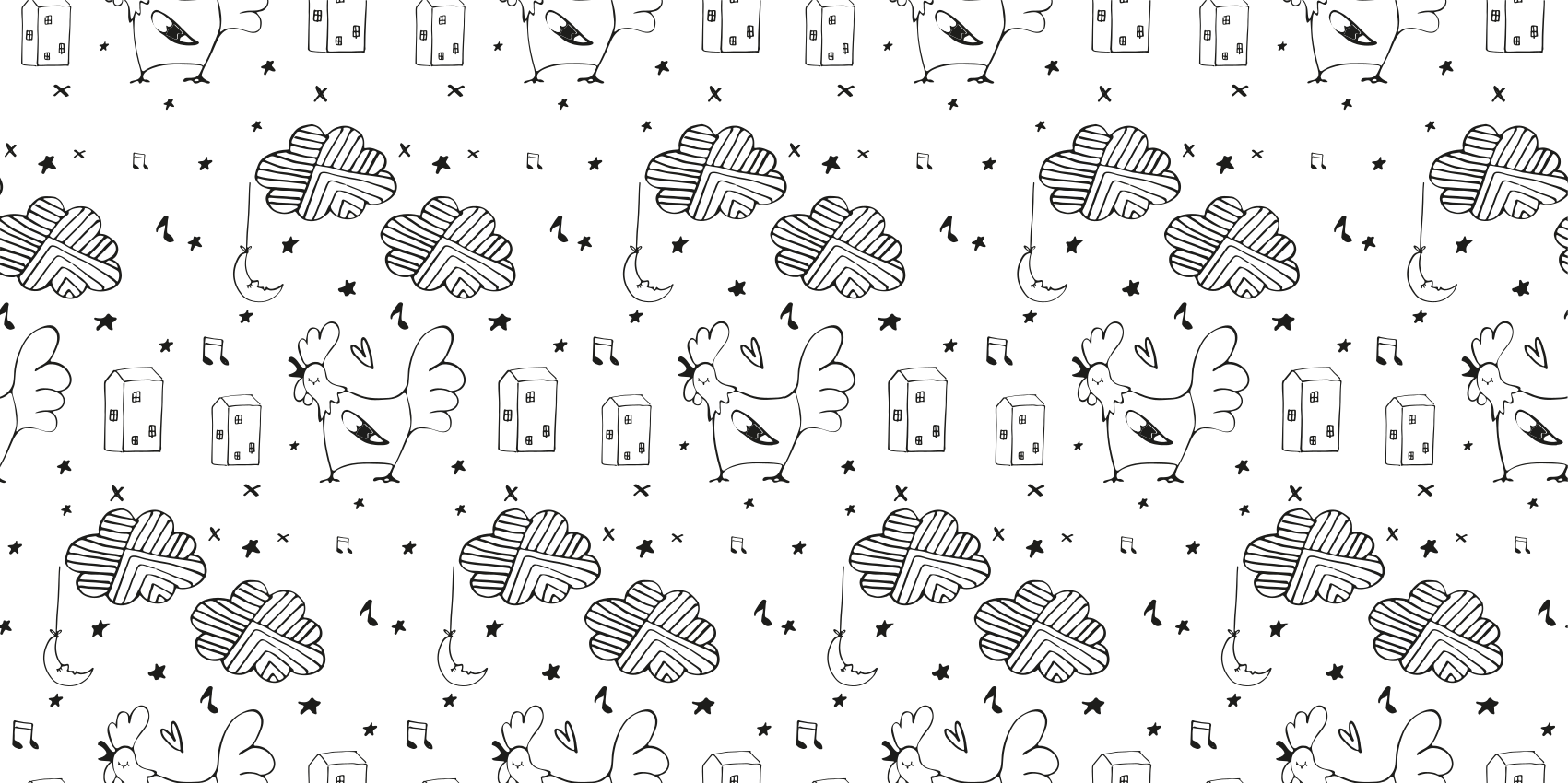 Minimalist poultry design kids vinyl carpet - TenStickers