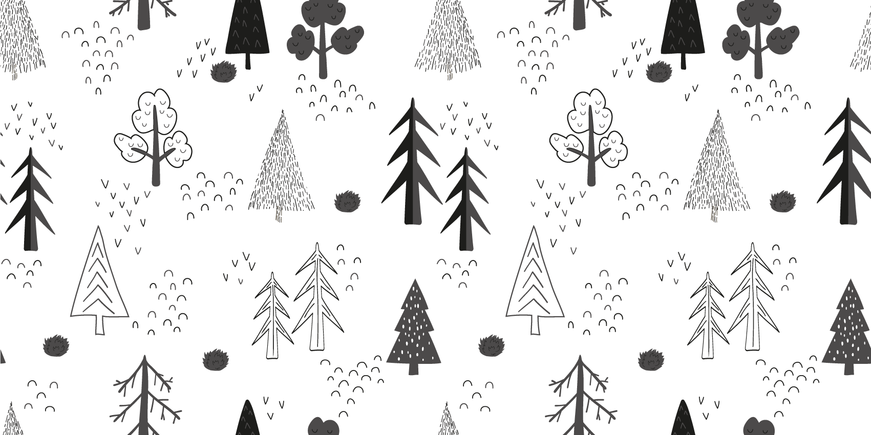 Tree pattern nordic vinyl carpet - TenStickers