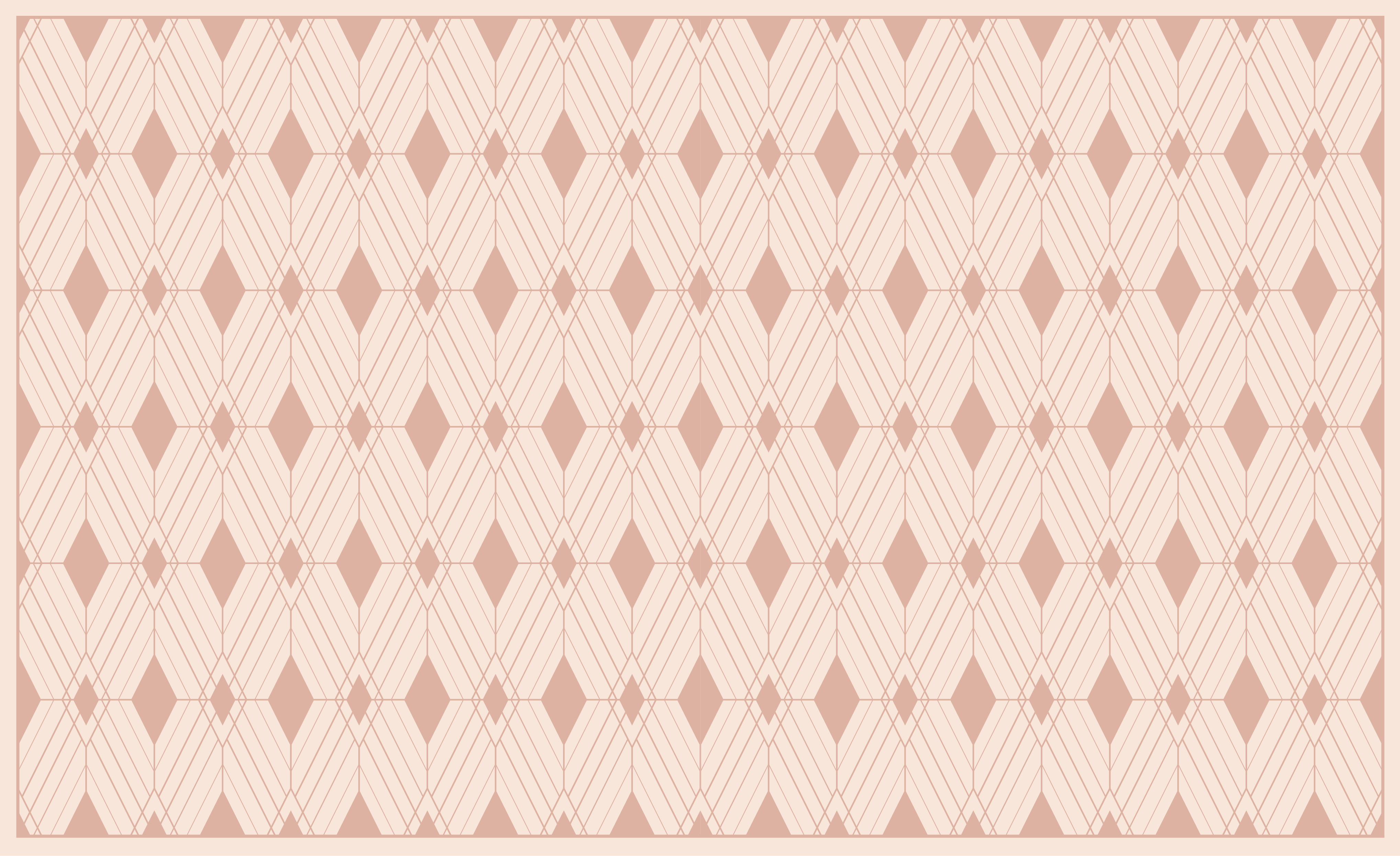 Geometric diamond motif modern vinyl carpet - TenStickers