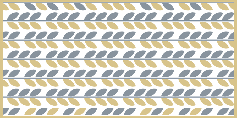 Leafy Pattern Stripes nature vinyl carpet - TenStickers