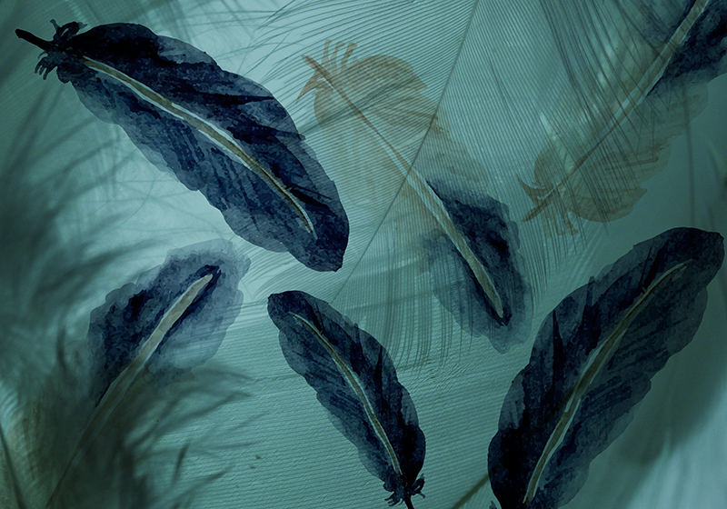 Leafy Tropical Oasis nature vinyl carpet - TenStickers