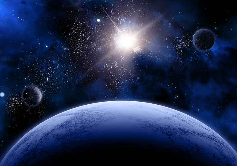 Cosmic starry scene kids vinyl carpet - TenStickers