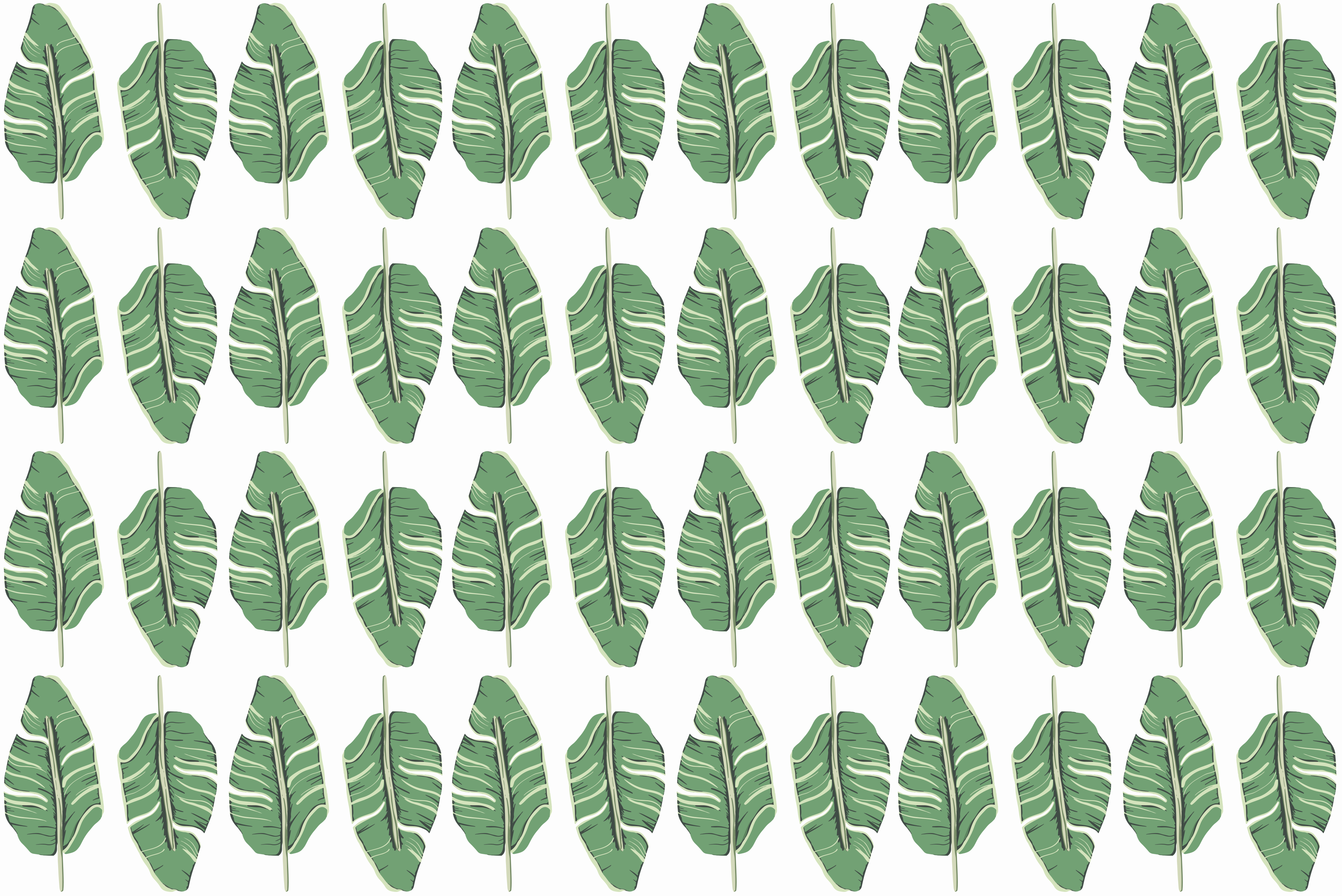 Opulent Leaf Motif nature vinyl carpet - TenStickers