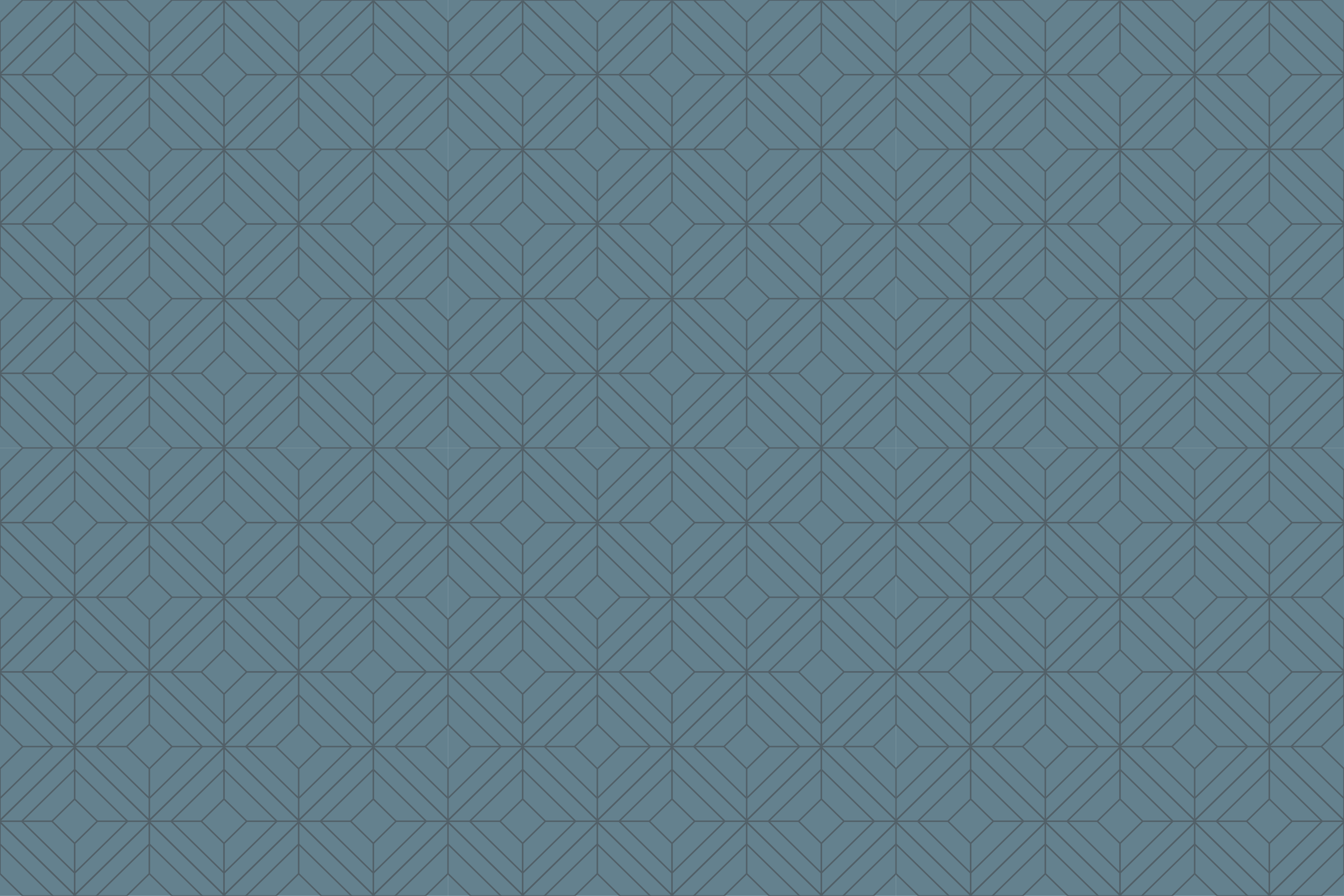 Modern vinyl carpet with geometric leaf design - TenStickers