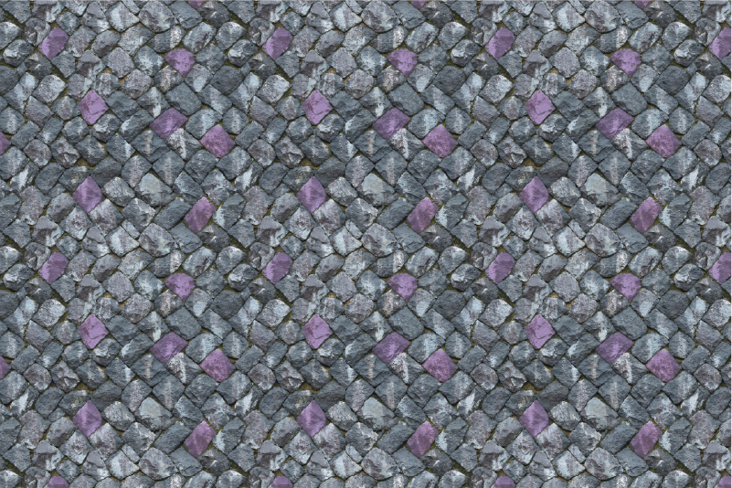 Grey paved walkaway stone effect vinyl carpet - TenStickers