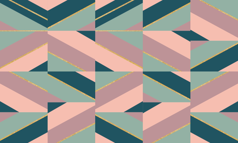 Geometric pastel pattern modern vinyl carpet - TenStickers