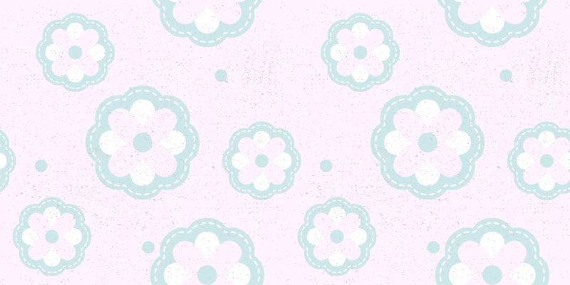 Soft Floral Motif kids vinyl carpet - TenStickers