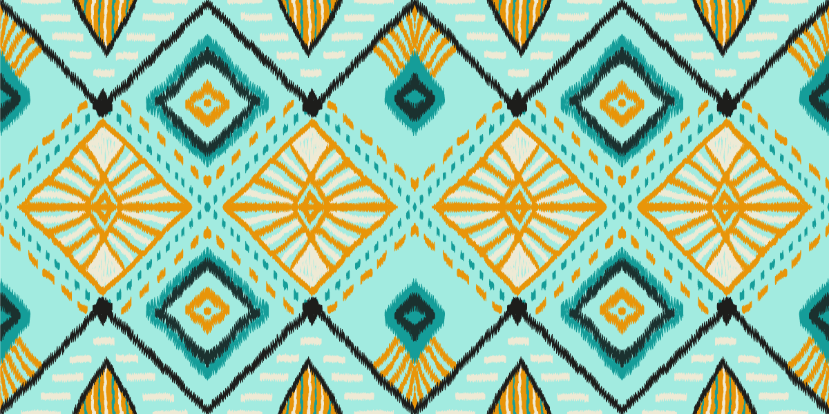 Tribal Geometric Pattern ethnic vinyl carpet - TenStickers