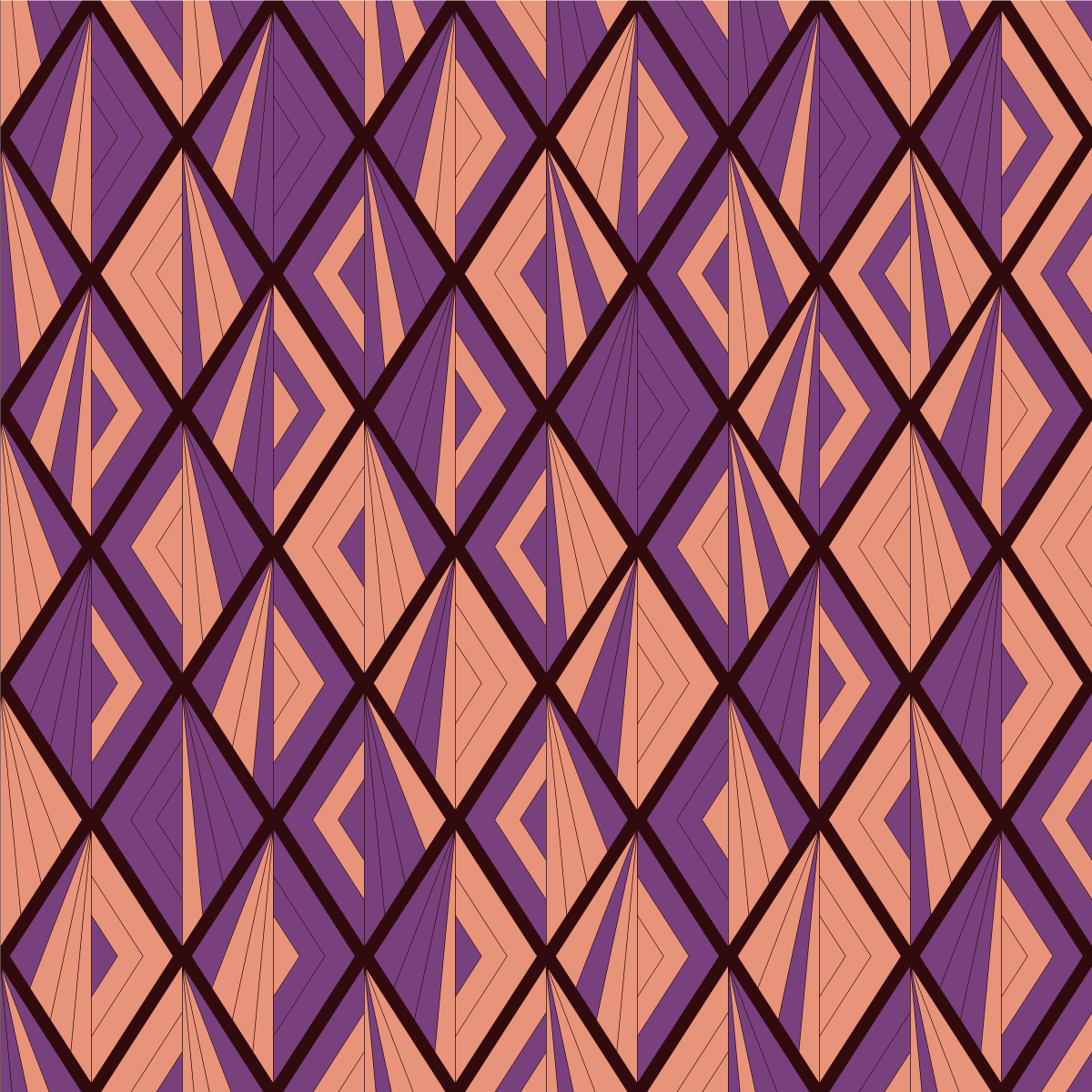 Geometric vinyl carpet in patterned harmony - TenStickers