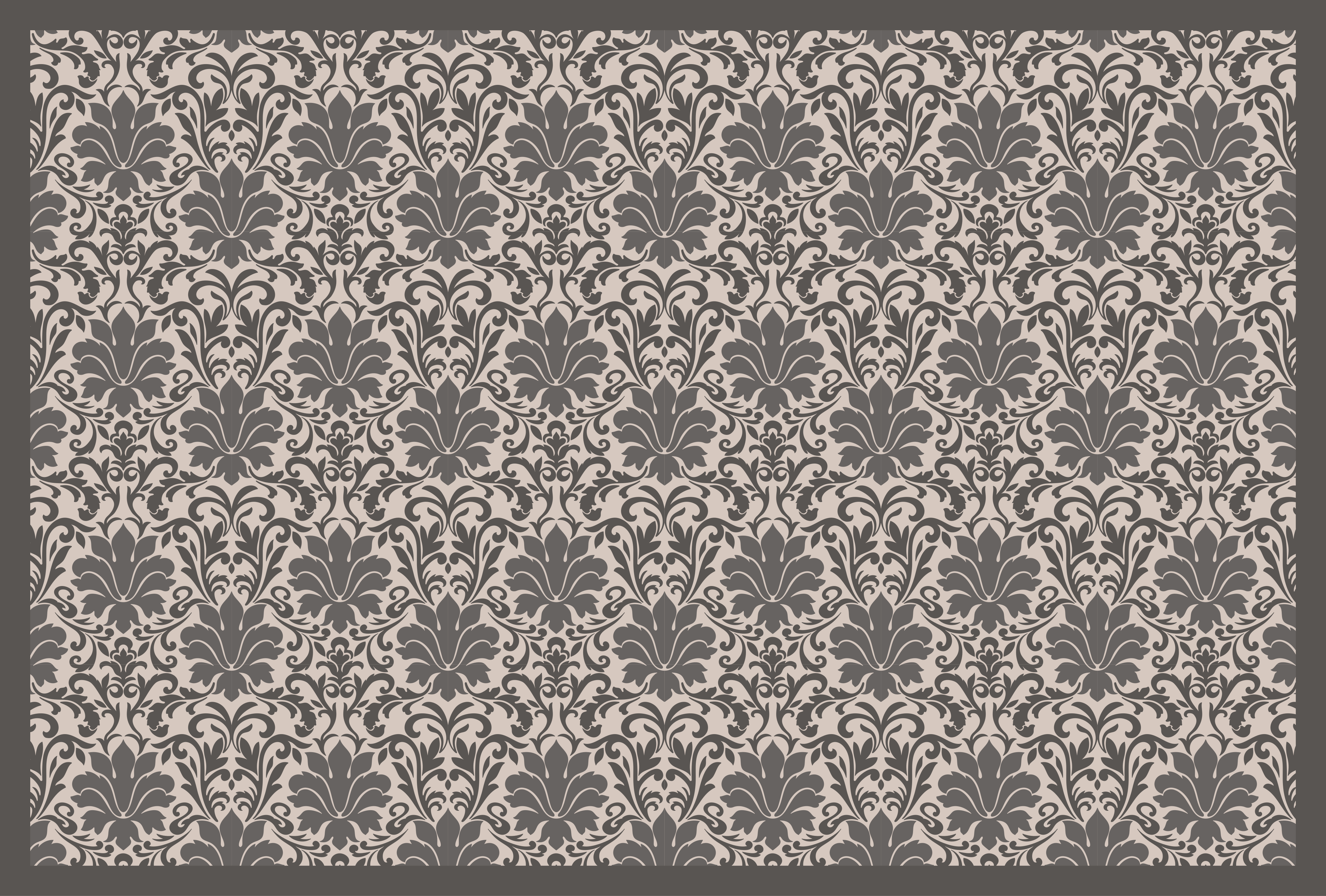 Elegant Damask Pattern stone effect vinyl carpet - TenStickers