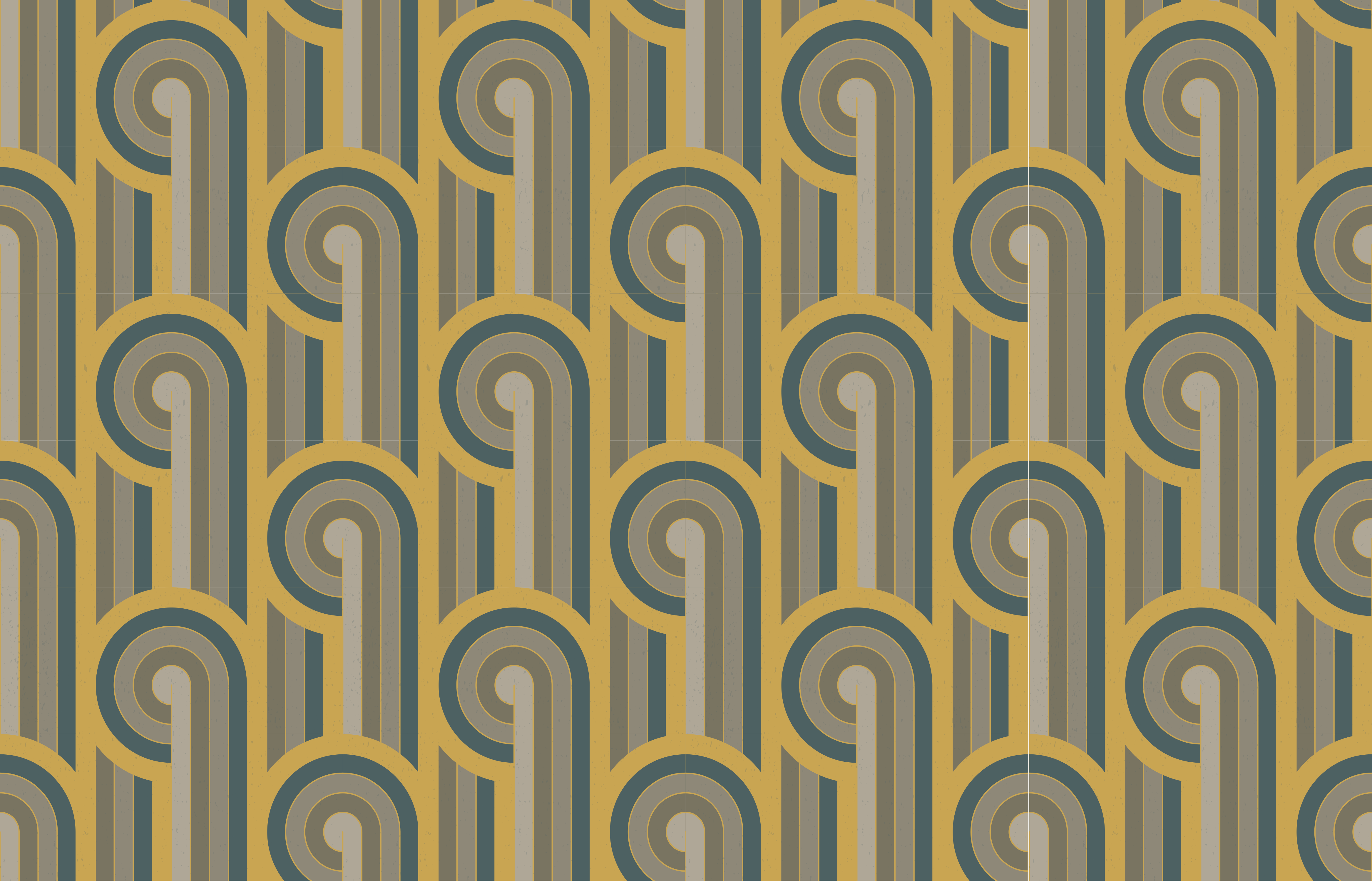 Geometric Pattern Elegance vintage vinyl carpet - TenStickers