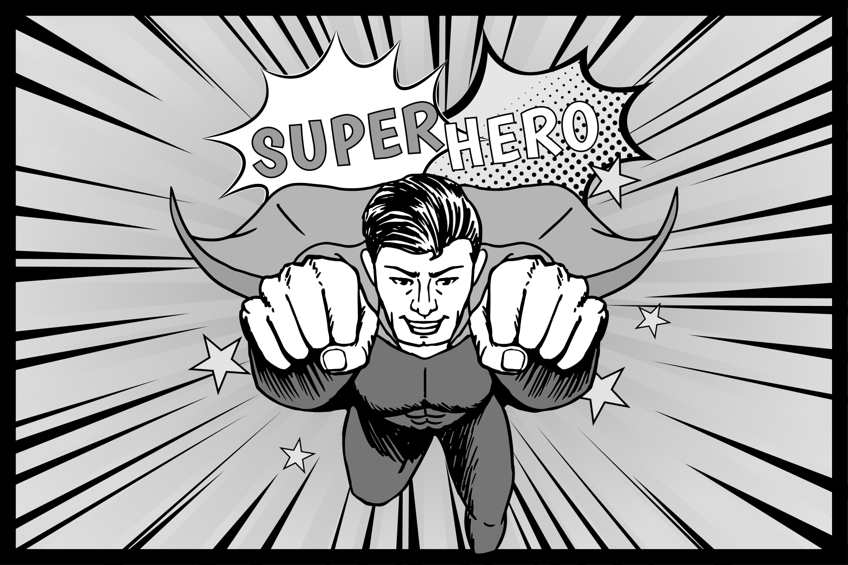 Dynamic Superhero Graphic kids vinyl carpet - TenStickers