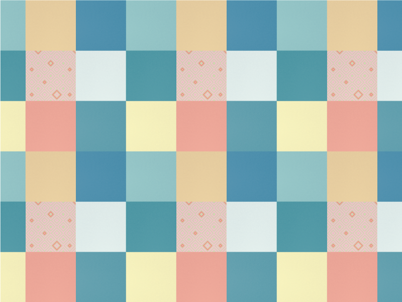 Geometric Pastel Checkerboard geometric vinyl carpet - TenStickers