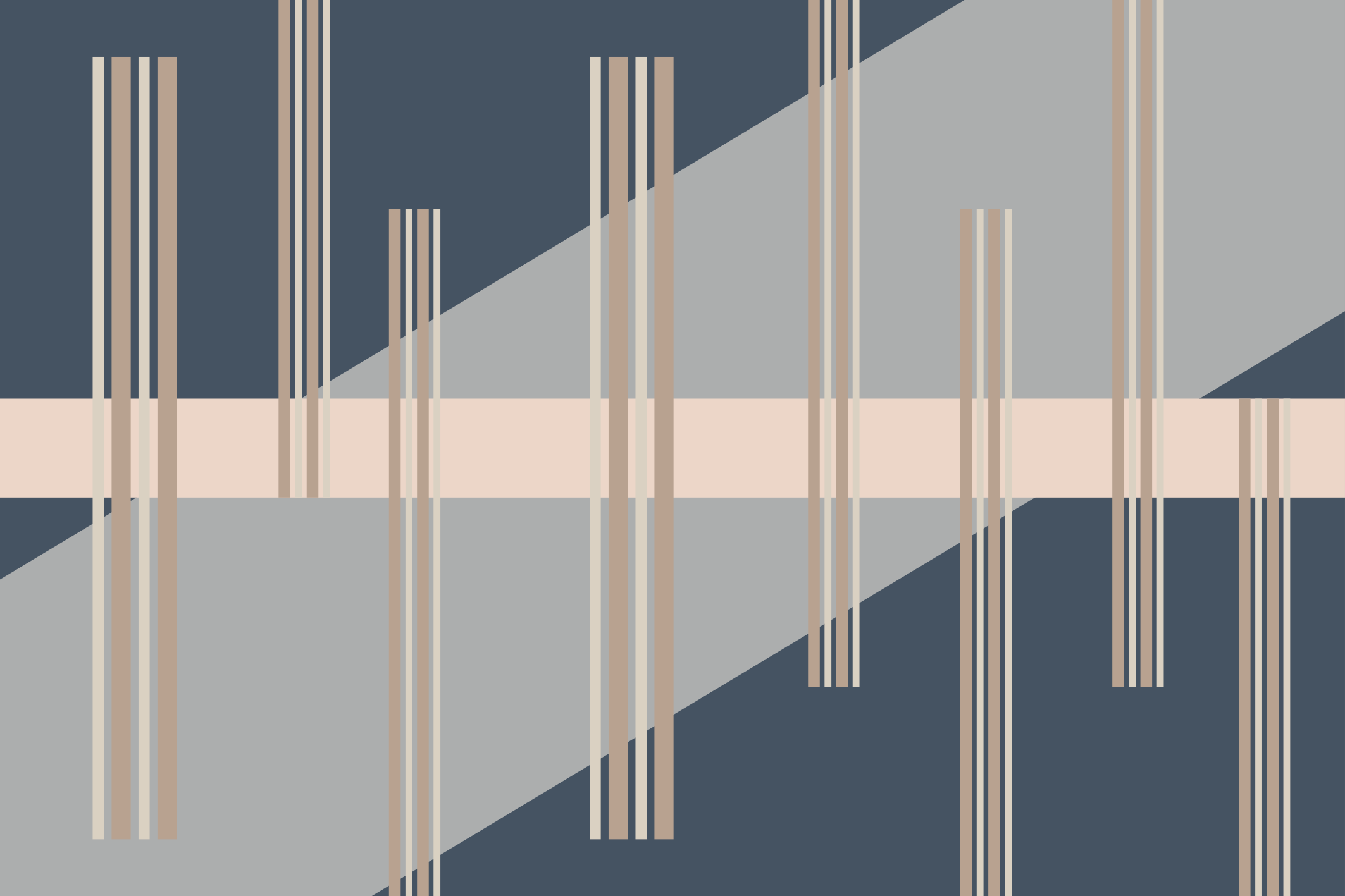 Striped vinyl carpet in striped aesthetic style - TenStickers