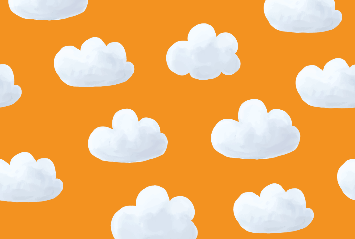 Cloudy Sky Floorcover kids vinyl carpet - TenStickers