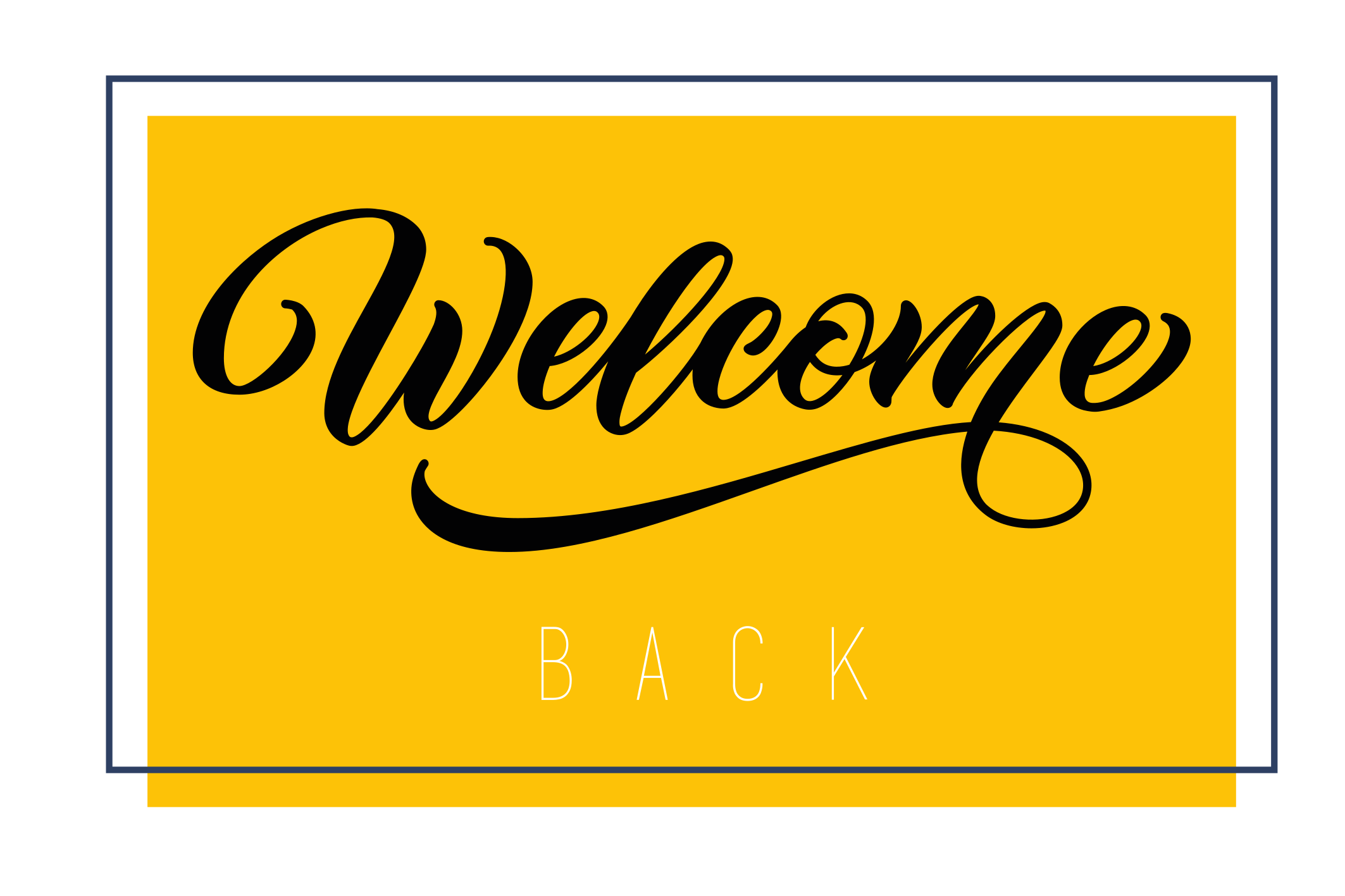Welcome Back Greeting entrance hall vinyl carpet - TenStickers