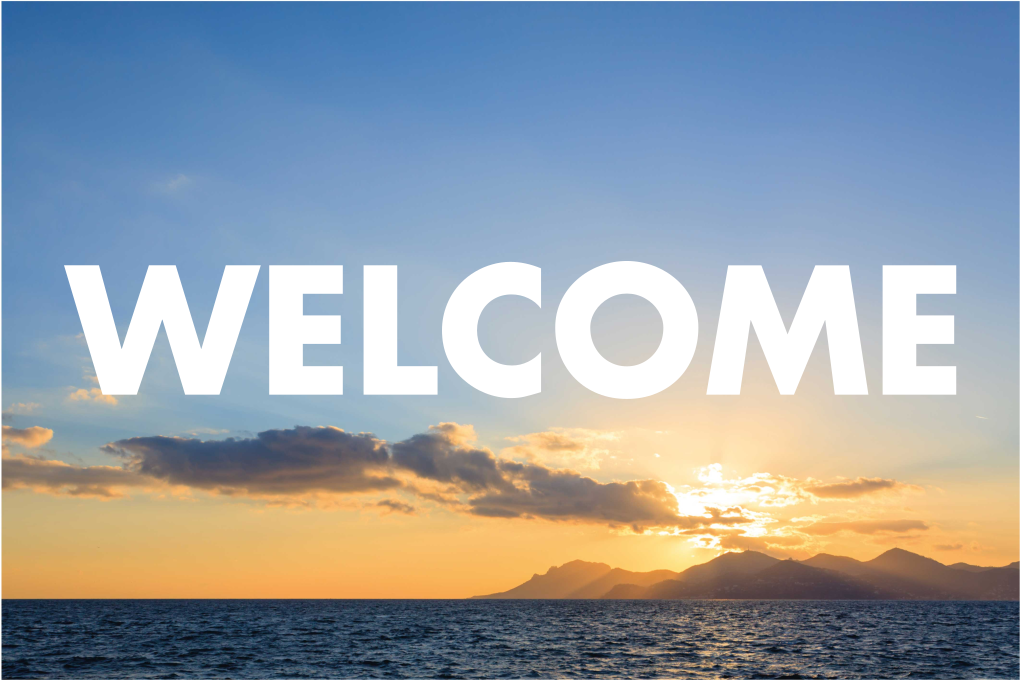 Sunset Greeting Entry entrance hall vinyl carpet - TenStickers