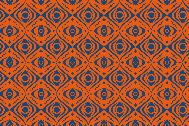 Geometric Eye Pattern geometric vinyl carpet - TenStickers