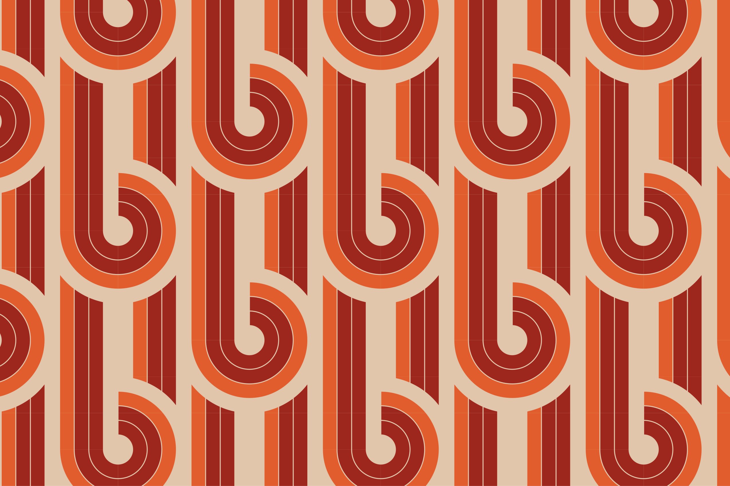 Retro geometric pattern geometric vinyl carpet - TenStickers