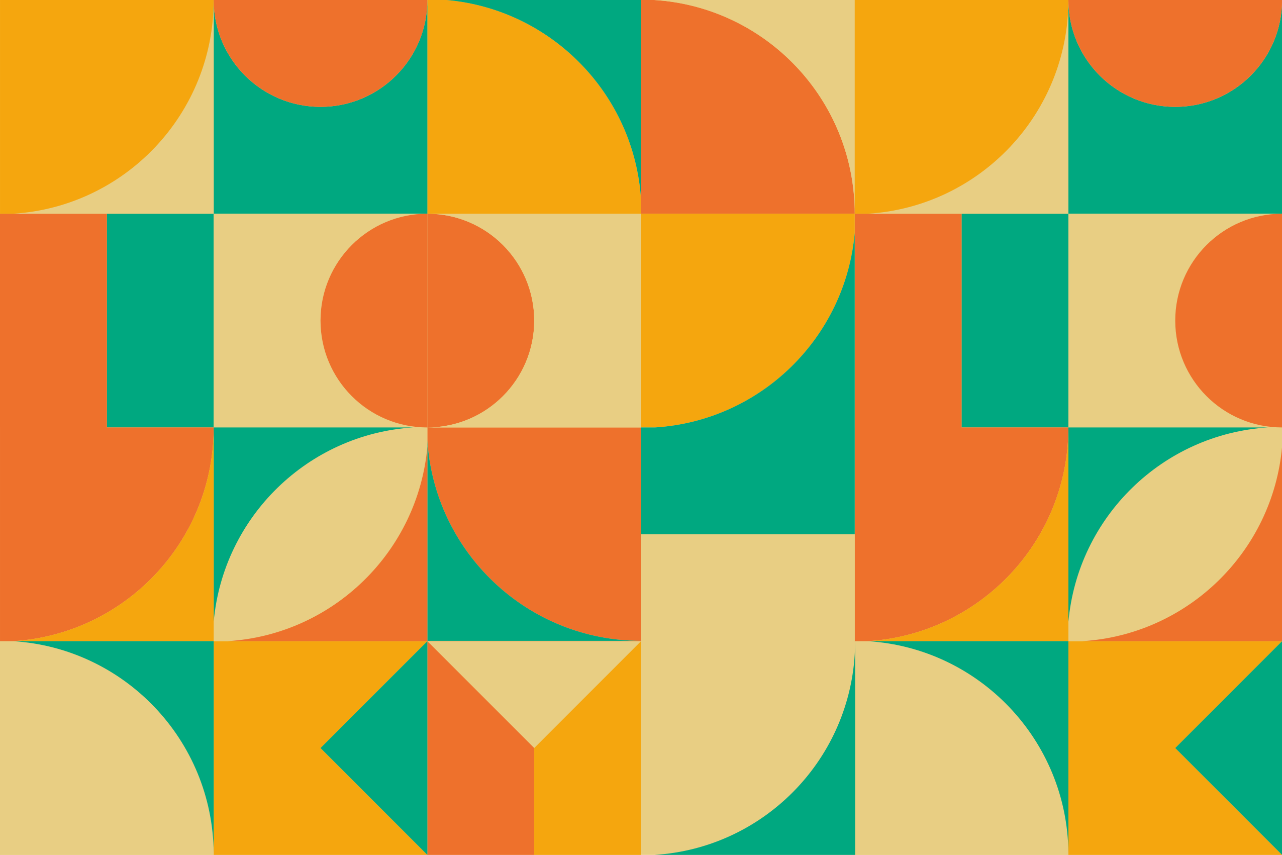 Colorful Geometric Pattern geometric vinyl carpet - TenStickers