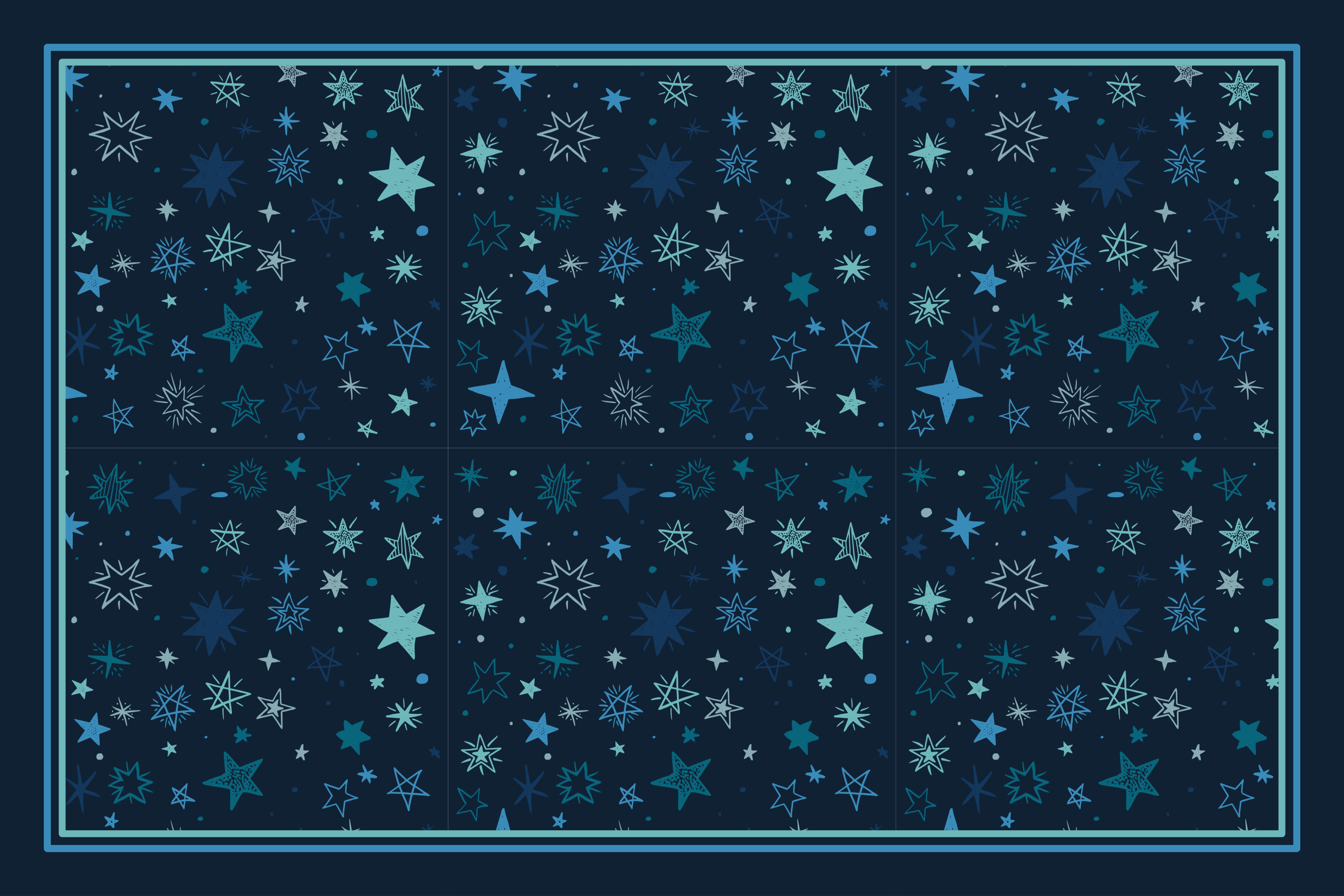 Celestial Motif Design star vinyl carpet - TenStickers