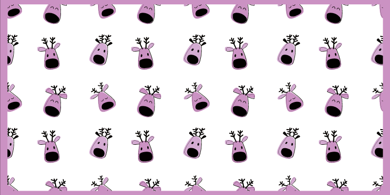 Reindeer Illustrations nursery vinyl carpet - TenStickers