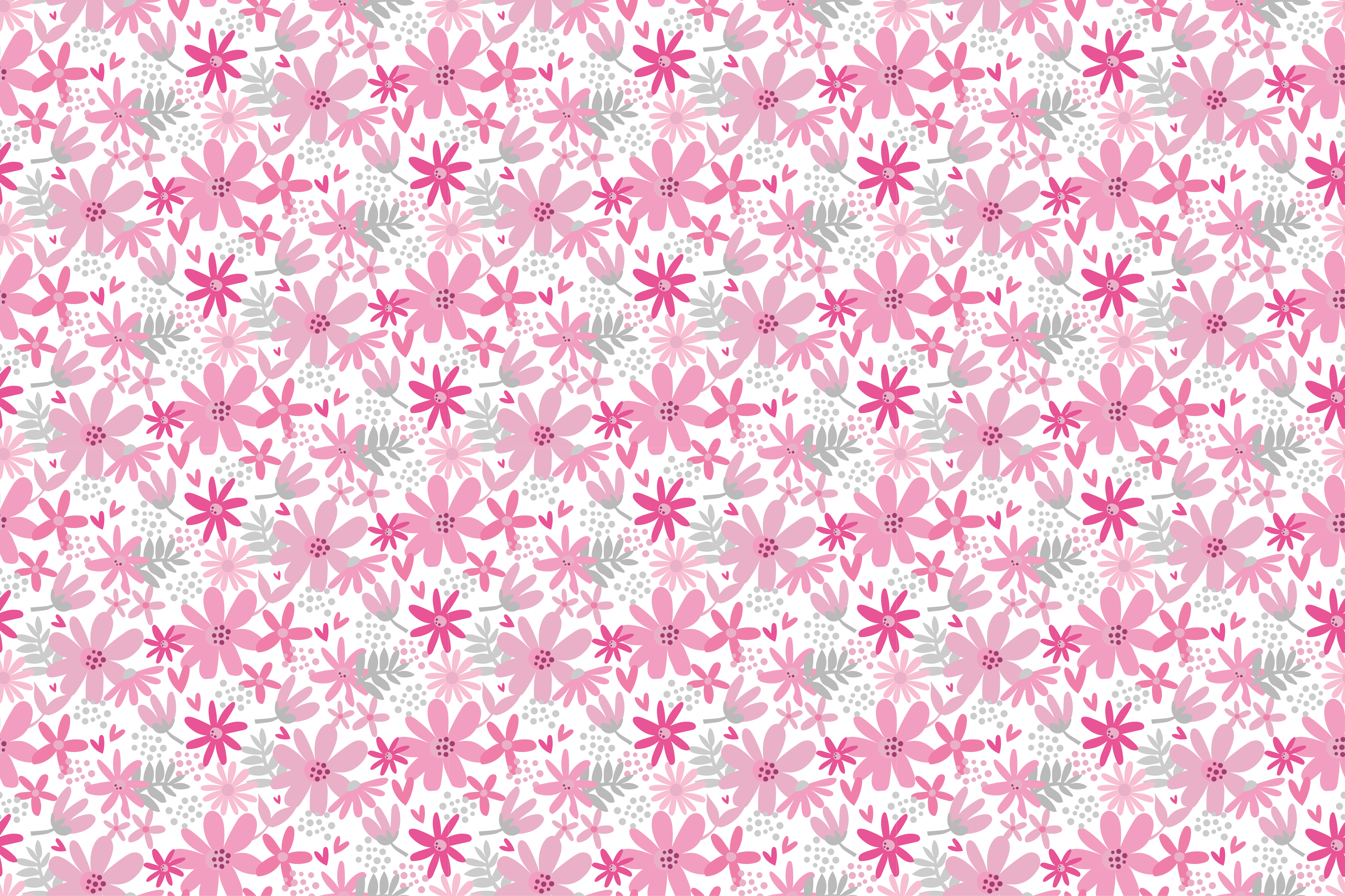 Floral burst pattern floral vinyl carpet - TenStickers