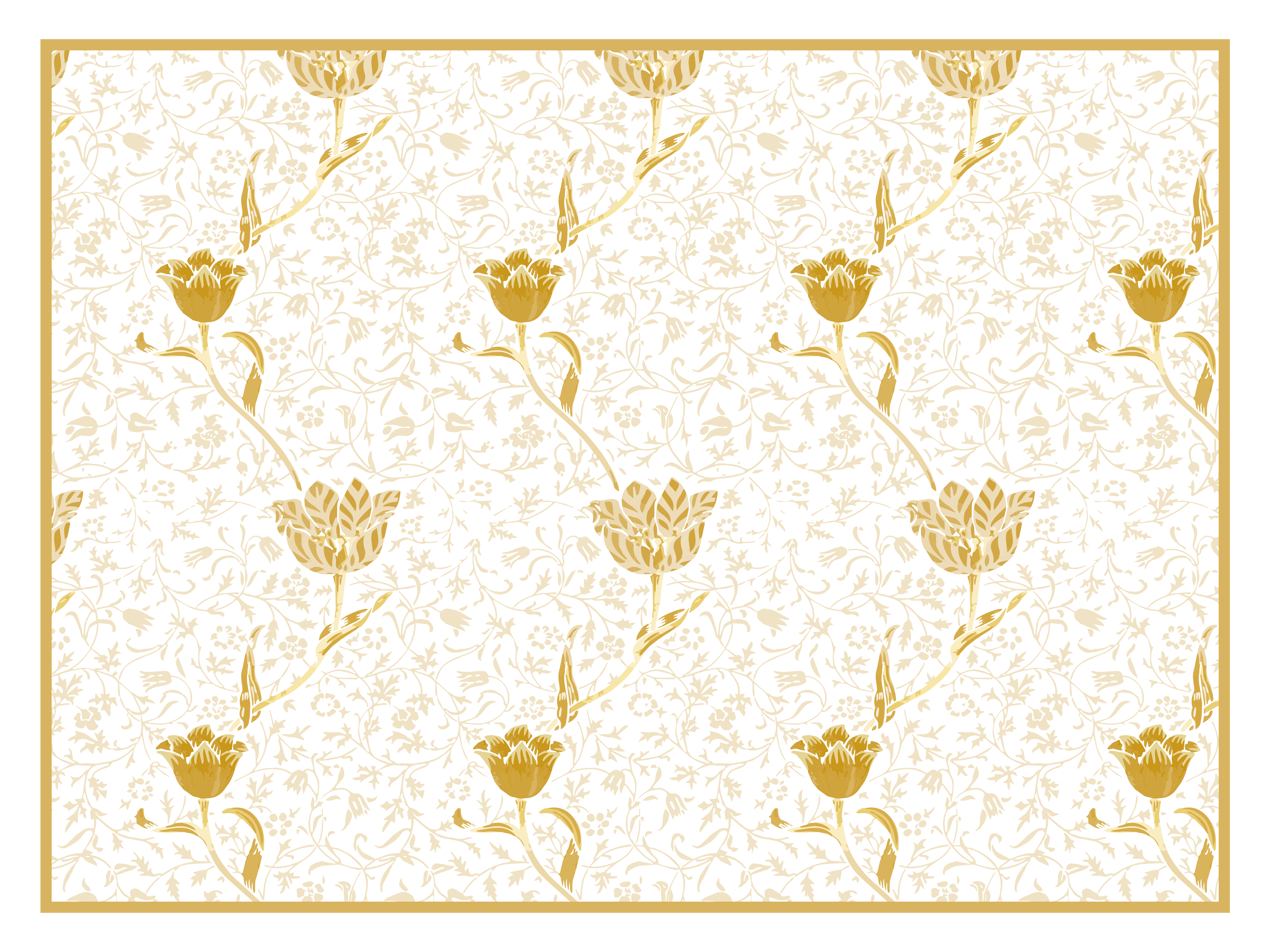 Floral elegance floral vinyl carpet - TenStickers