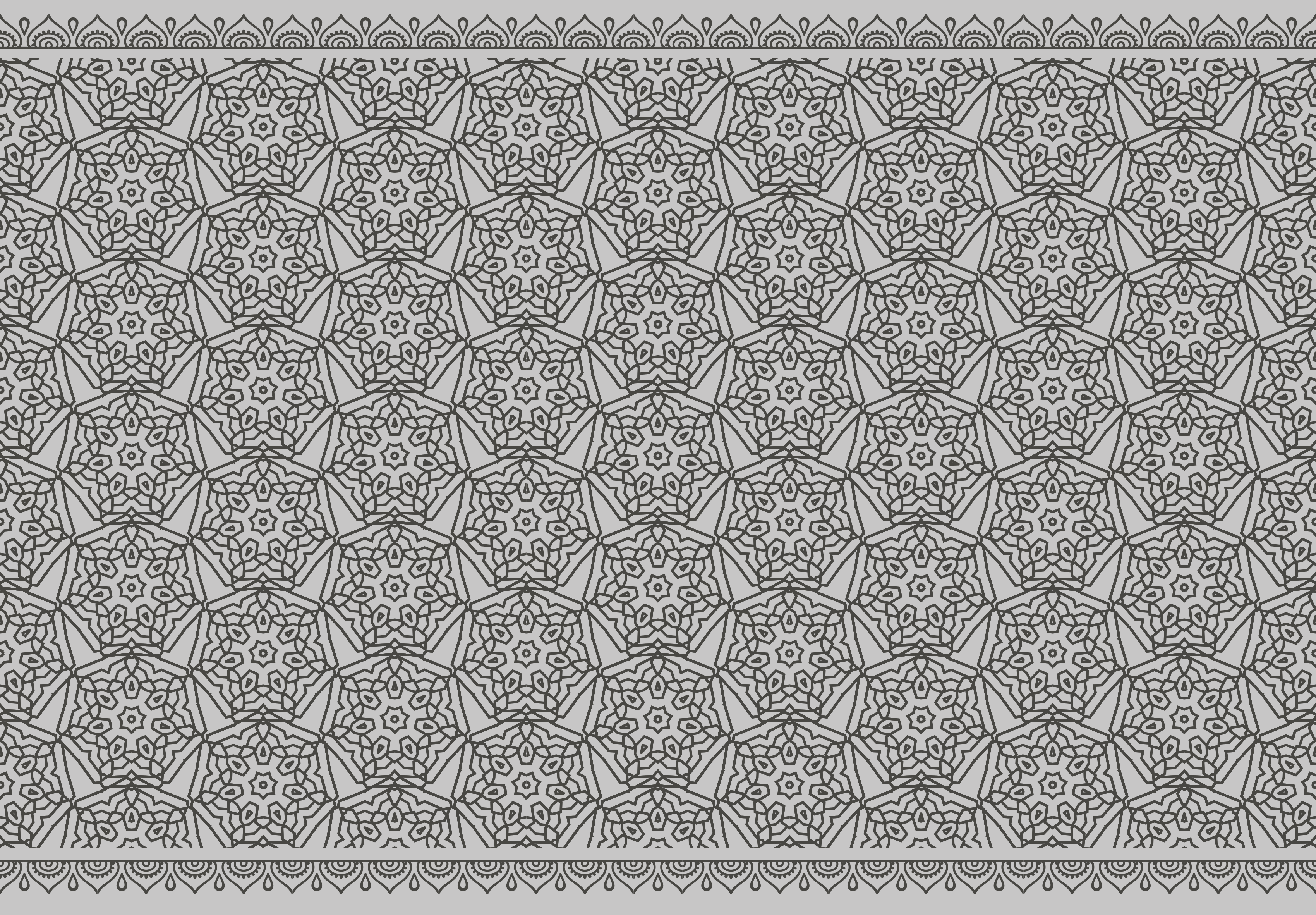 Mandala symmetry mandala vinyl carpet - TenStickers