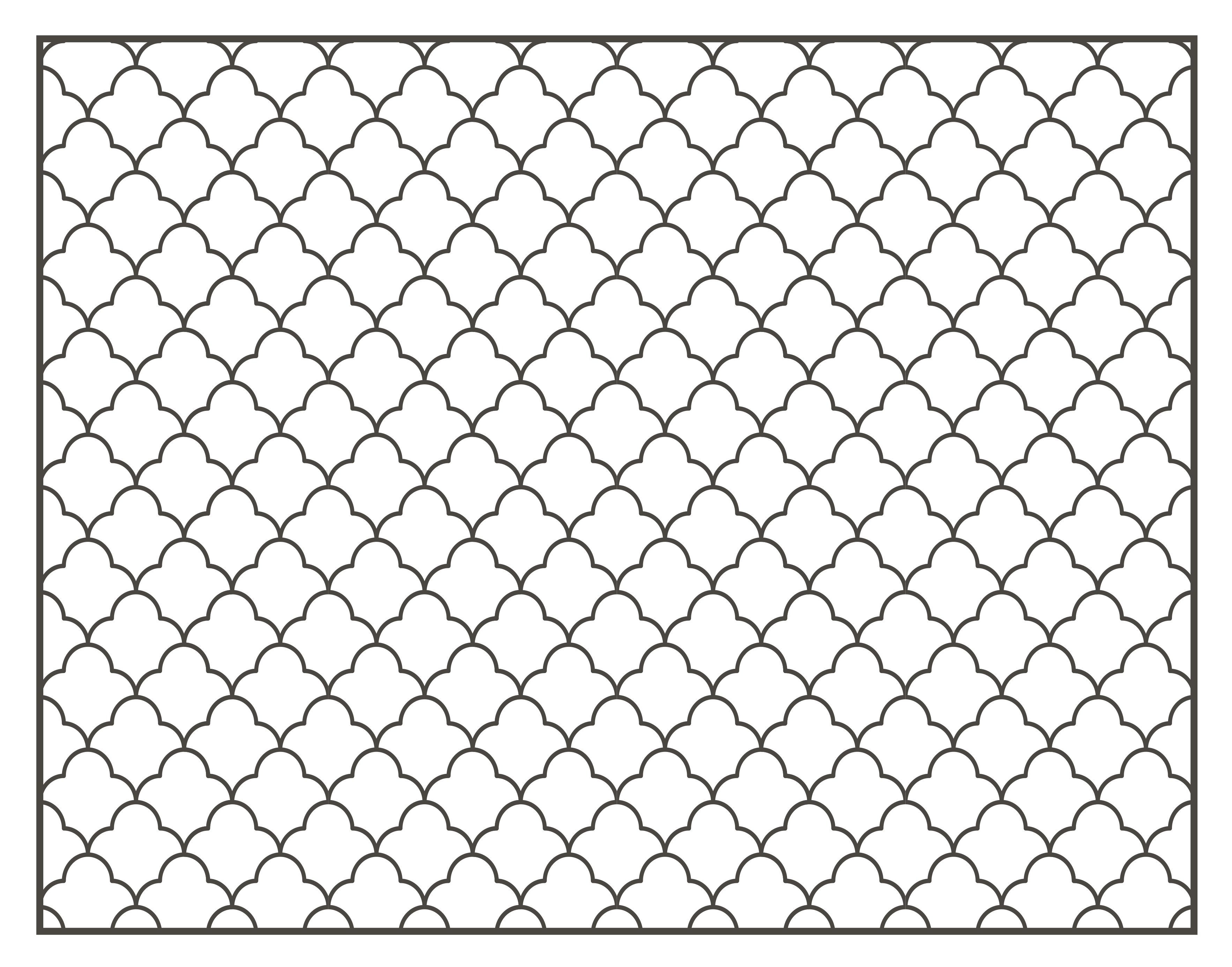 Lattice Pattern Overlay geometric vinyl carpet - TenStickers
