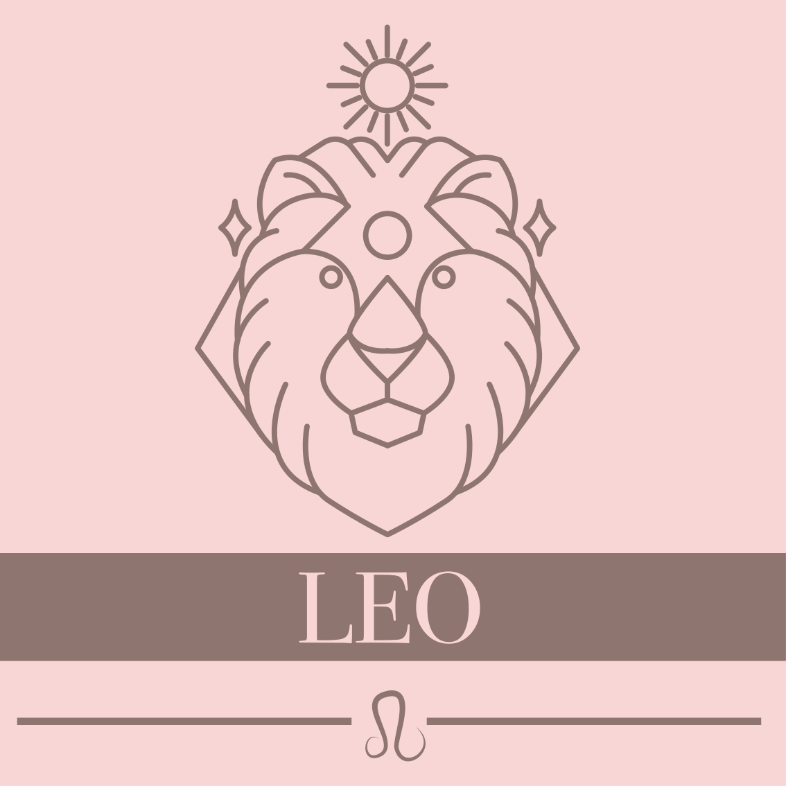 Leo zodiac sign custom vinyl carpet - TenStickers