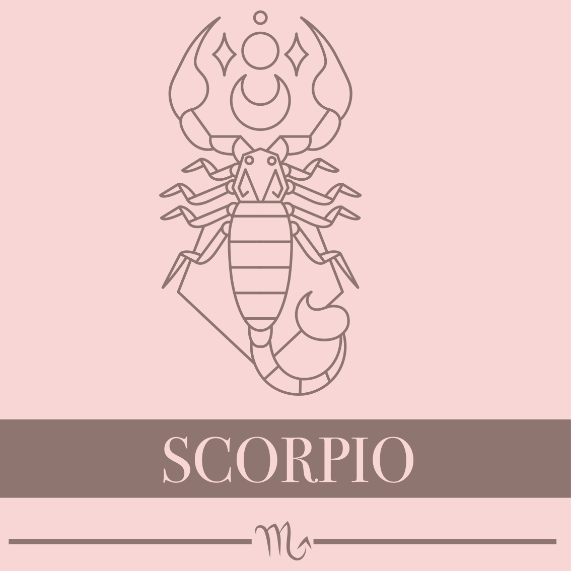 Scorpio Zodiac custom vinyl carpet - TenStickers