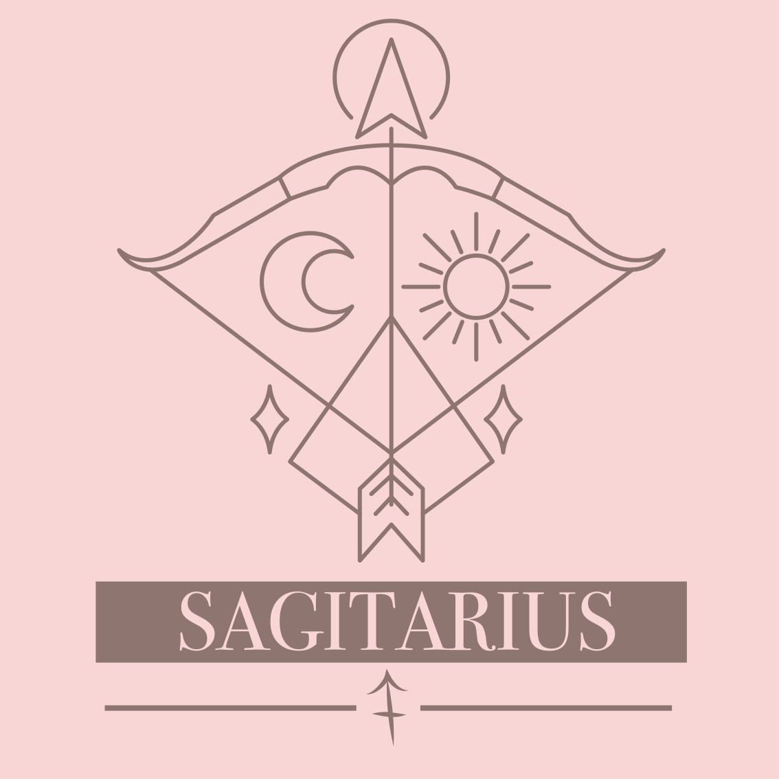 Sagittarius Symbol custom vinyl carpet - TenStickers