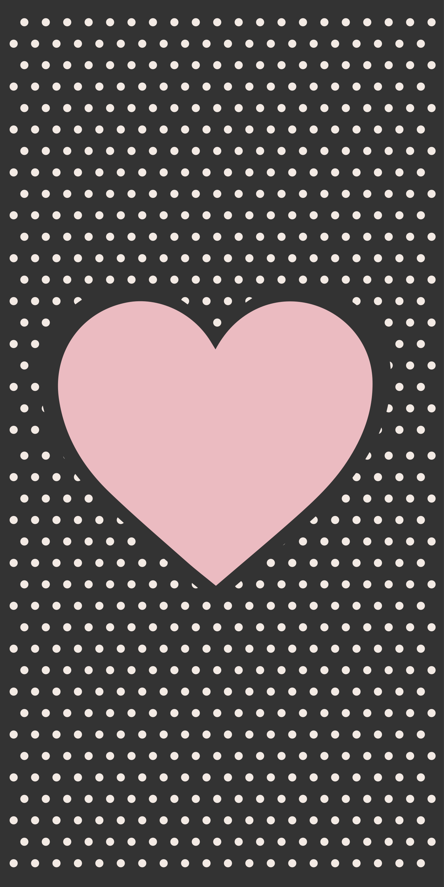Polka Heart Accent kids vinyl carpet - TenStickers