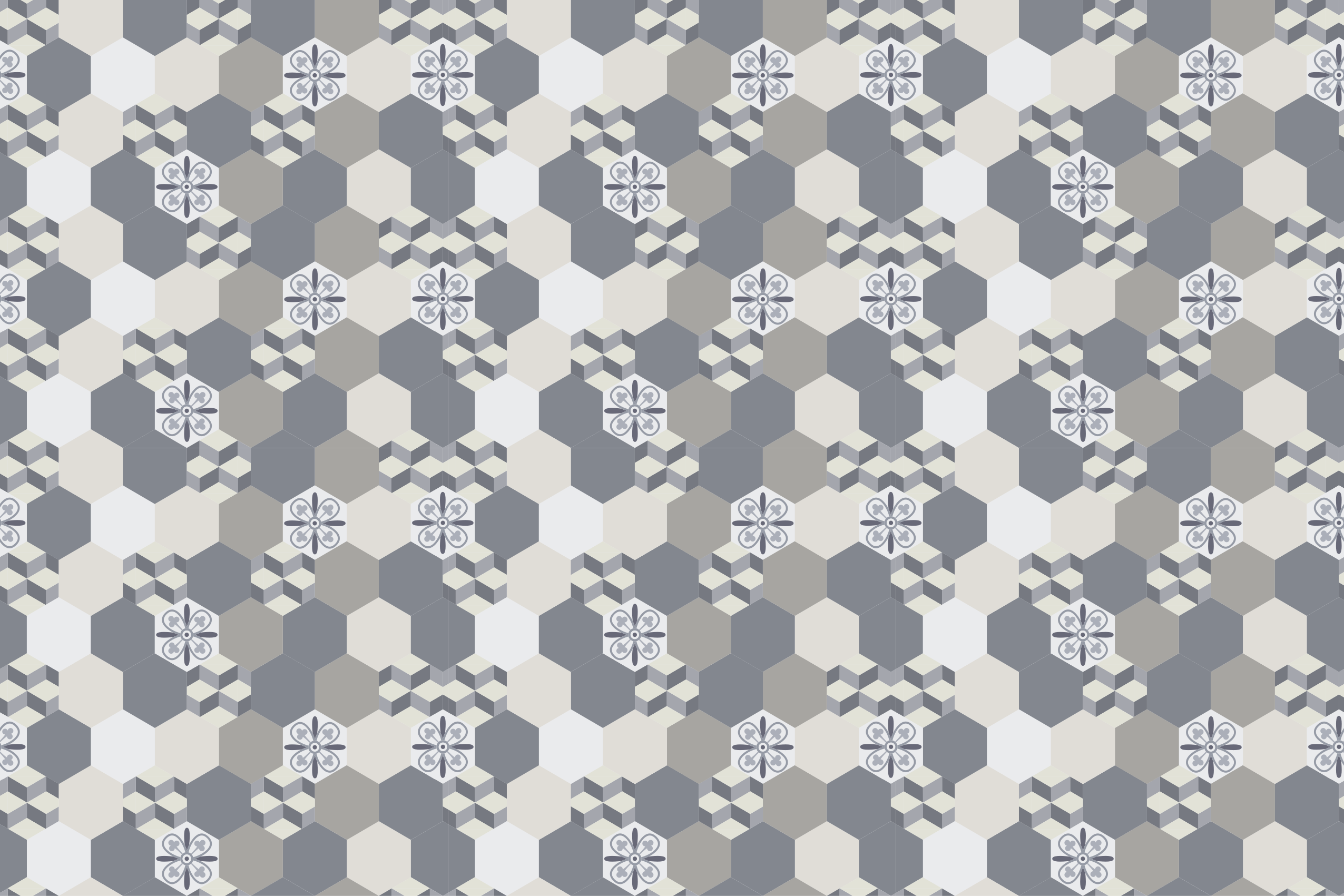 Geometric Tile tile vinyl carpet - TenStickers
