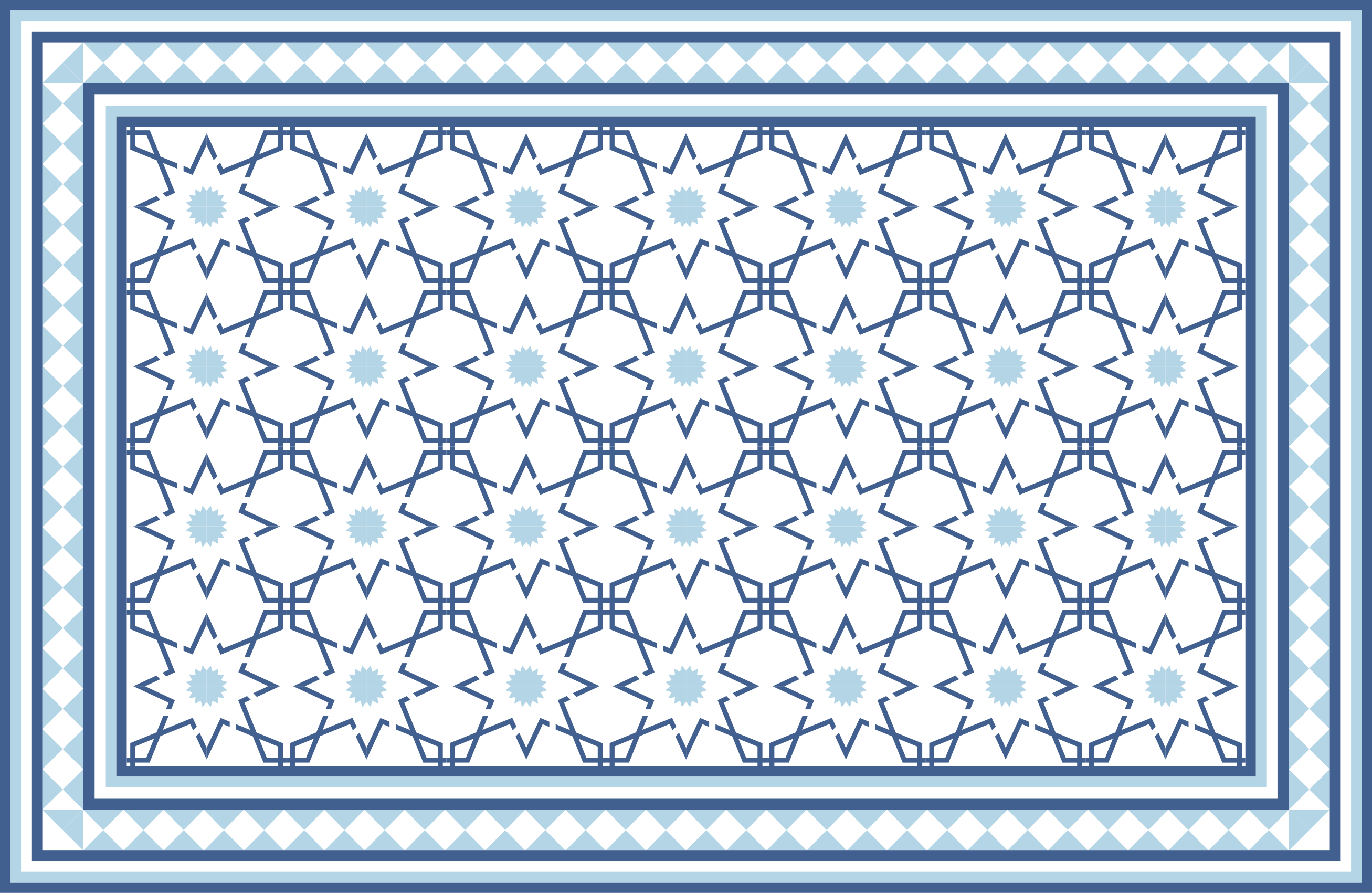 Geometric pattern tile vinyl carpet - TenStickers