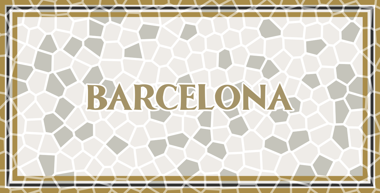 Barcelona Geometric Pattern mosaic vinyl carpet - TenStickers