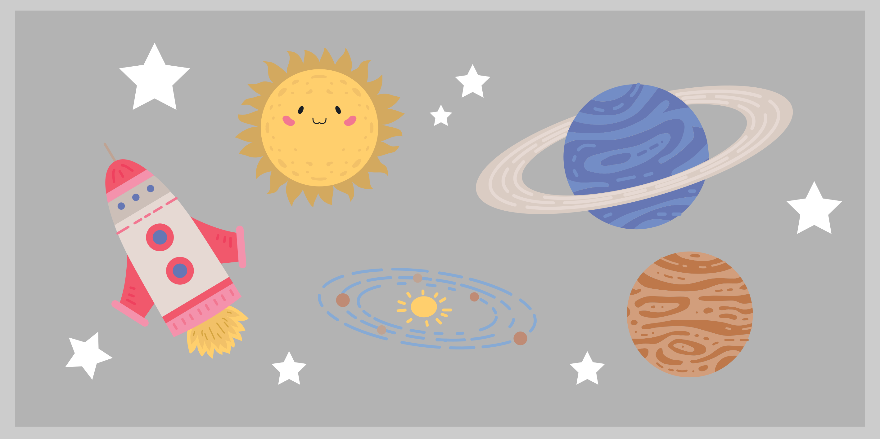 Space Adventure theme kids vinyl carpet - TenStickers