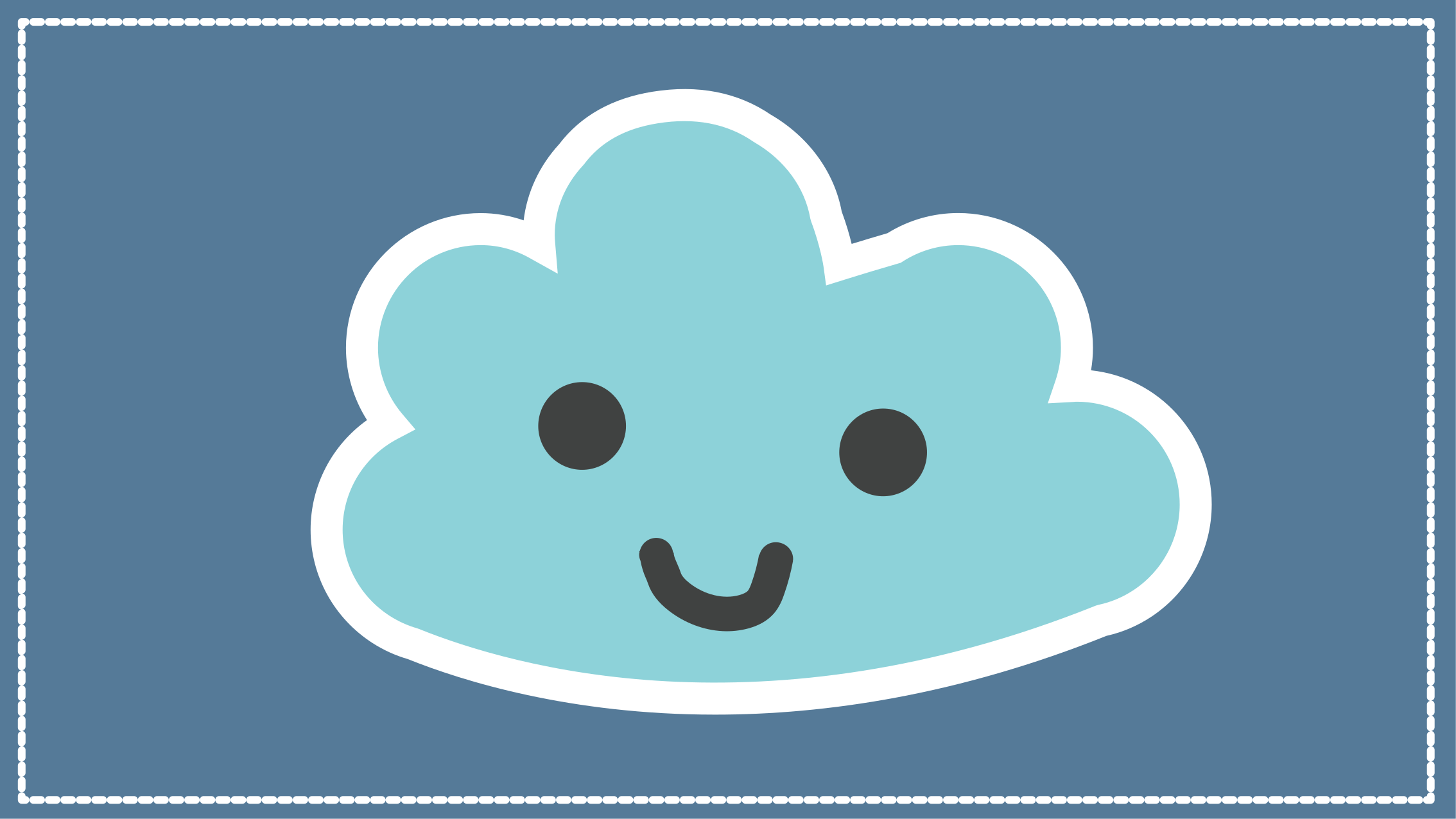 Smiling Cloud Design kids vinyl carpet - TenStickers