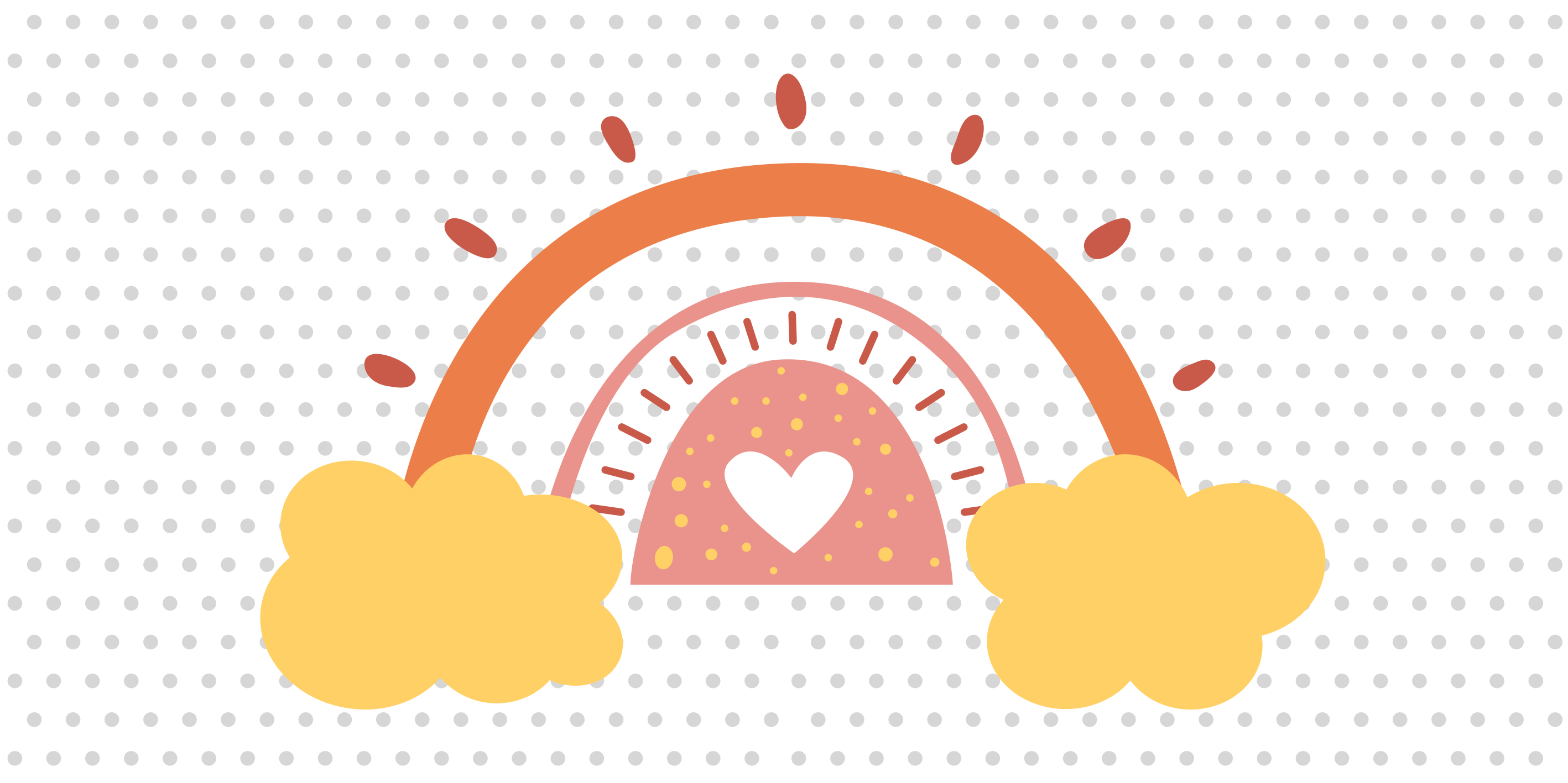 Rainbow Cloudscape nursery vinyl carpet - TenStickers